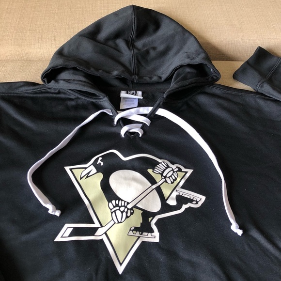 NHL penguin hoodie sweatshirt. Large - Picture 2 of 7
